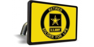 U.S. Army Retired Soldier for Life - Tow Hitch Cover