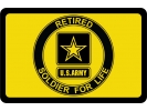 U.S. Army Retired Soldier for Life - Tow Hitch Cover
