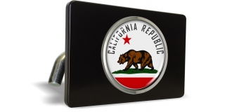 California State Flag - Tow Hitch Cover with Chrome Emblem