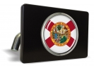 Florida State Flag - Tow Hitch Cover with Chrome Emblem