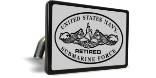 U.S. Navy Retired Submarine Force - Tow Hitch Cover (s/b)
