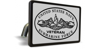 U.S. Navy Veteran Submarine Force - Tow Hitch Cover (s/b)