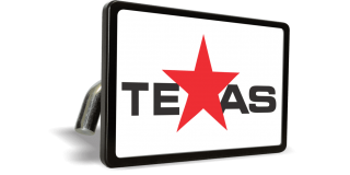 Texas - The Lone Star State (Color) - Tow Hitch Cover