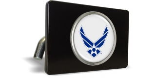 USAF - U.S. Air Force Symbol - Tow Hitch Cover with Chrome Metal Emblem