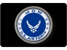 USAF - U.S. Air Force Mom - Tow Hitch Cover with Chrome Emblem