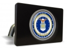 USAF - U.S. Air Force USAF Veteran - Tow Hitch Cover with Chrome Emblem