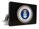 USAF - U.S. Air Force USAF - Tow Hitch Cover with Chrome Emblem