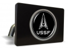 USSF - U.S. Space Force - Tow Hitch Cover with Chrome Emblem