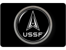 USSF - U.S. Space Force - Tow Hitch Cover with Chrome Emblem