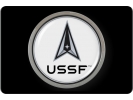 USSF - U.S. Space Force - Tow Hitch Cover with Chrome Emblem (w)