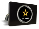 U.S. Army Star Logo - Tow Hitch Cover with Chrome Emblem
