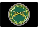 U.S. Army Military Police Corps - Tow Hitch Cover with Chrome Emblem