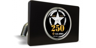 U.S. Army Birthdays 250th Anniversary - Tow Hitch Cover with Chrome Emblem