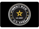 U.S. Army Mom - Tow Hitch Cover with Chrome Emblem
