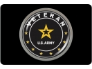U.S. Army Veteran - Tow Hitch Cover with Chrome Emblem