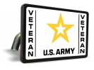 U.S. Army Veteran with Star Logo (YW) - Tow Hitch Cover