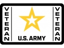 U.S. Army Veteran with Star Logo (YW) - Tow Hitch Cover