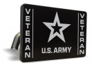 U.S. Army Veteran with Star Logo - Tow Hitch Cover