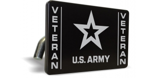 U.S. Army Veteran with Star Logo - Tow Hitch Cover