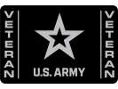 U.S. Army Veteran with Star Logo - Tow Hitch Cover