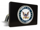 U.S. Navy Dad - Tow Hitch Cover with Chrome Emblem