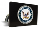 U.S. Navy Mom - Tow Hitch Cover with Chrome Emblem