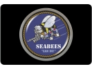 U.S. Navy Seabees - Tow Hitch Cover with Chrome Emblem