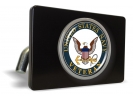 U.S. Navy Veteran - Tow Hitch Cover with Chrome Emblem