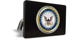 U.S. Navy - Tow Hitch Cover with Chrome Metal Emblem