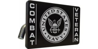 U.S. Navy Combat Veteran - Tow Hitch Cover