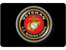 USMC - Veteran Marine Corps - Tow Hitch Cover with Chrome Emblem