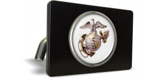 USMC - Marine Corps EGA - Tow Hitch Cover with Chrome Emblem