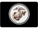 USMC - Marine Corps EGA - Tow Hitch Cover with Chrome Emblem