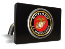 USMC - Retired Marine Corps - Tow Hitch Cover with Chrome Emblem
