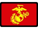USMC - Marine Corps EGA - Tow Hitch Cover (r/y)