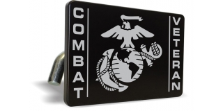 USMC - Combat Veteran EGA - Tow Hitch Cover