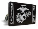 USMC - Retired Marine Corps EGA - Tow Hitch Cover
