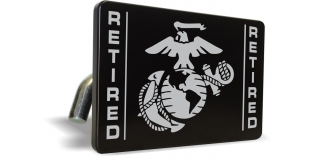 USMC - Retired Marine Corps EGA - Tow Hitch Cover