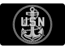 U.S. Navy Chief Fouled Anchor, USN - Tow Hitch Cover