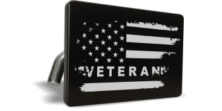 American U.S. Flag - Veteran - Tow Hitch Cover
