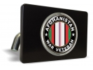 Afghanistan War Veteran - Tow Hitch Cover with Chrome Emblem