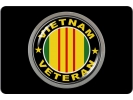 Vietnam Veteran - Tow Hitch Cover with Chrome Emblem