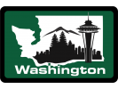 Washington State (Color) - Tow Hitch Cover