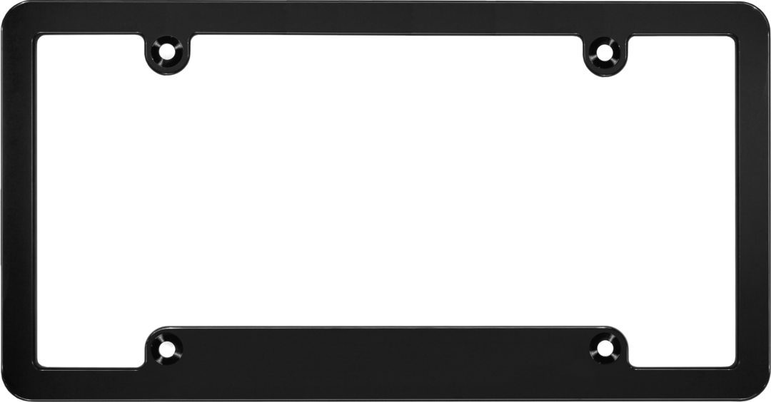 Billet Aluminum License Plate Frames Black Edition