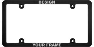 CNC Machined Anodized  Aluminum Frames - Black Edition - Slim