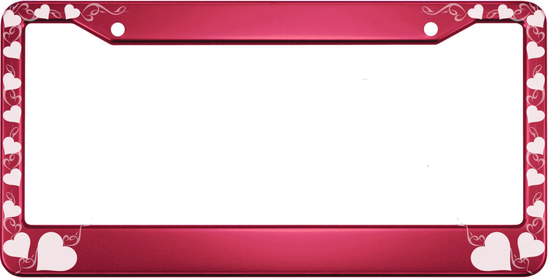 Custom Engraved Chrome License Plate Frames