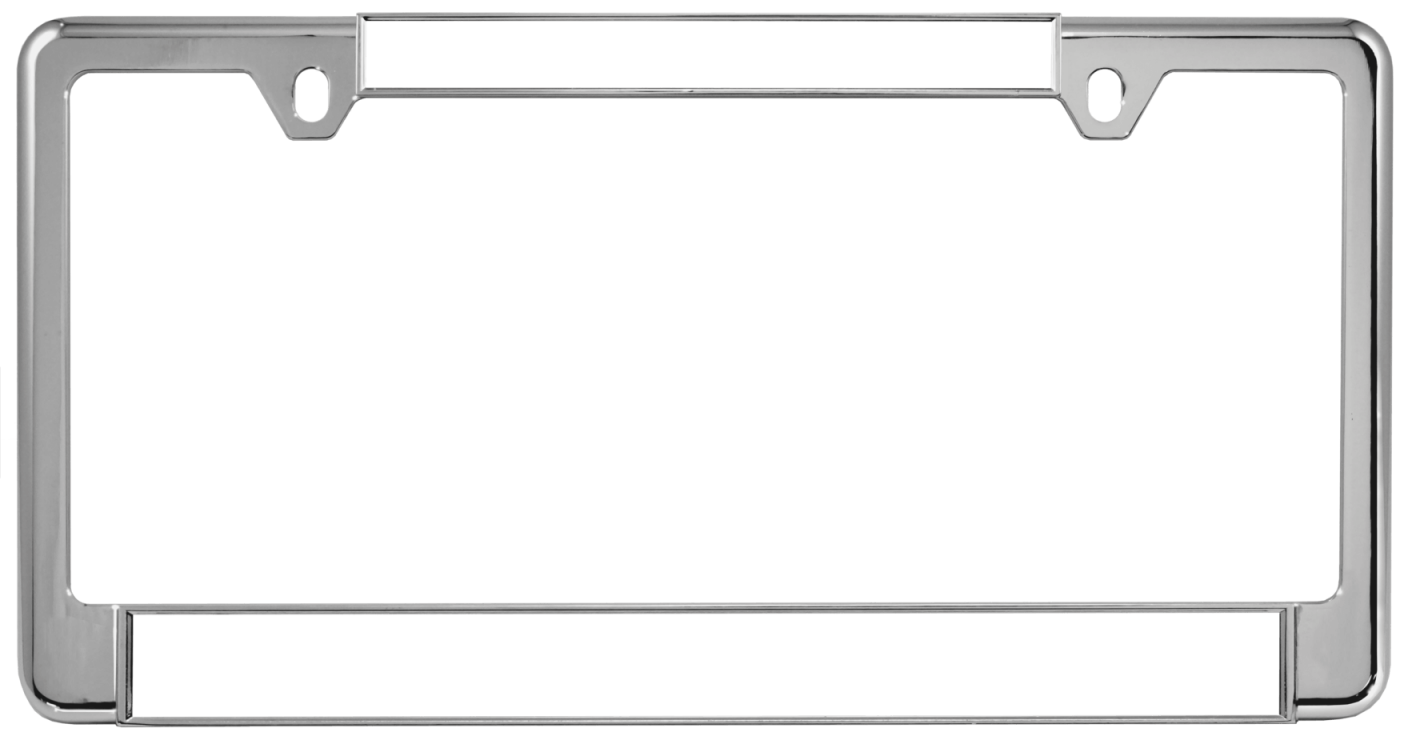 Narrow Top Car Metal License Plate Frames