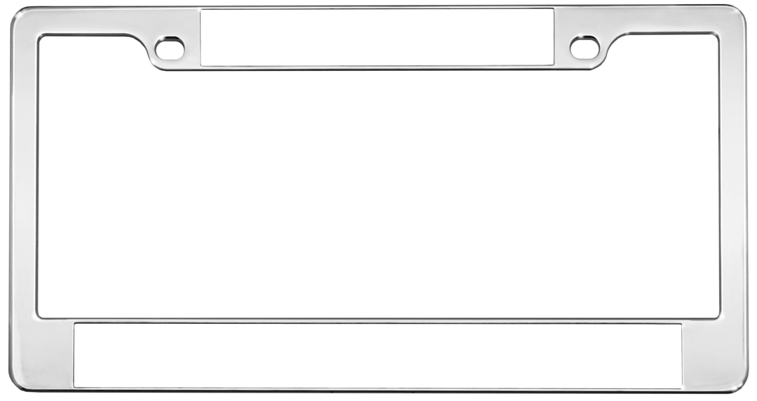 Standard Car Flat Shape Metal License Plate Frames