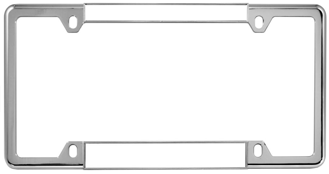 Thin Top Car 4-hole Metal License Plate Frames Thin Top Car 4-hole Metal License Plate Frames