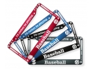 I'd Rather Be Playing Baseball - Aluminum Car License Plate Frames